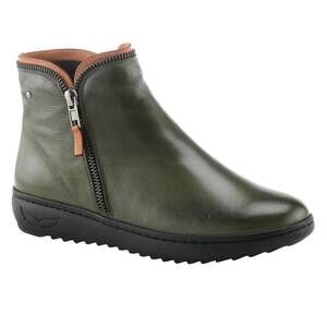 NEW SPRING STEP SHOES women's zip-it ankle bootie in olive green